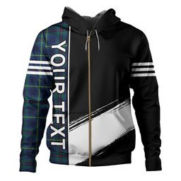 ScotsTee Shop Scottish Miller Modern Clan Crest Tartan Hoodie Quarter Personalized