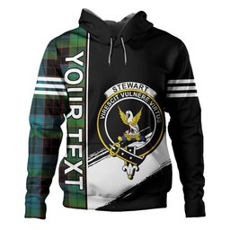 ScotsTee Shop Scottish Stewart Old Ancient Clan Crest Tartan Hoodie Quarter Personalized
