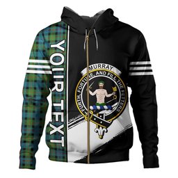 ScotsTee Shop Scottish Murray of Atholl variation (Murray of Atholl; variation) Ancient Clan Crest Tartan Hoodie Quarter Personalized
