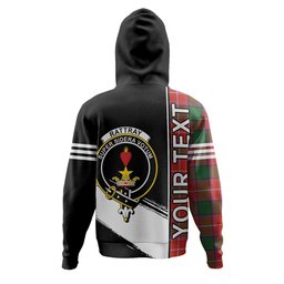 ScotsTee Shop Scottish Rattray Ancient Clan Crest Tartan Hoodie Quarter Personalized