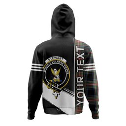 ScotsTee Shop Scottish Stewart Black Ancient Clan Crest Tartan Hoodie Quarter Personalized