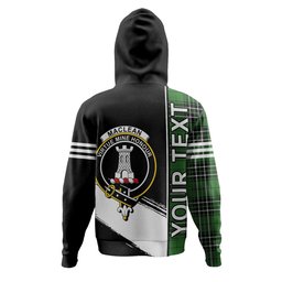 ScotsTee Shop Scottish MacLean of Duart Hunting (Vestiarium Scoticum) Ancient Clan Crest Tartan Hoodie Quarter Personalized