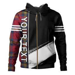 ScotsTee Shop Scottish Oliver Modern Clan Crest Tartan Hoodie Quarter Personalized