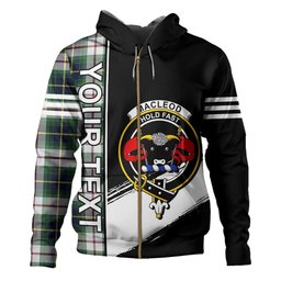 ScotsTee Shop Scottish MacLeod of California Modern Clan Crest Tartan Hoodie Quarter Personalized
