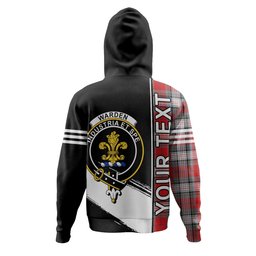 ScotsTee Shop Scottish Warden Modern Clan Crest Tartan Hoodie Quarter Personalized