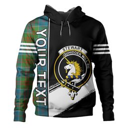 ScotsTee Shop Scottish Stewart of Appin Hunting Ancient Clan Crest Tartan Hoodie Quarter Personalized