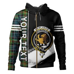 ScotsTee Shop Scottish Newlands (Walker Newlands) Ancient Clan Crest Tartan Hoodie Quarter Personalized