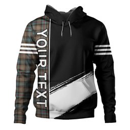 ScotsTee Shop Scottish MacKenzie Weathered Clan Crest Tartan Hoodie Quarter Personalized