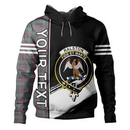 ScotsTee Shop Scottish Ralston US Weathered Clan Crest Tartan Hoodie Quarter Personalized