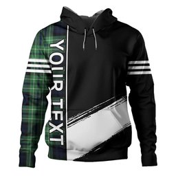 ScotsTee Shop Scottish MacNeil of Colonsay (MacNeil of Barra of Colonsay) Modern Clan Crest Tartan Hoodie Quarter Personalized