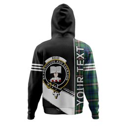 ScotsTee Shop Scottish Reid (Mill City) Modern Clan Crest Tartan Hoodie Quarter Personalized