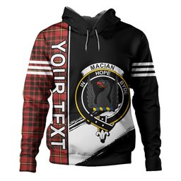 ScotsTee Shop Scottish MacIan Weathered Clan Crest Tartan Hoodie Quarter Personalized