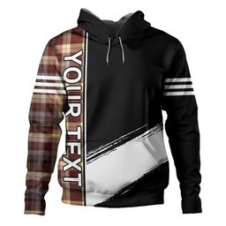 ScotsTee Shop Scottish MacKay of Strathnaver Modern Clan Crest Tartan Hoodie Quarter Personalized