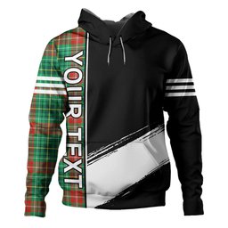 ScotsTee Shop Scottish Muirhead Modern Clan Crest Tartan Hoodie Quarter Personalized