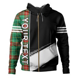 ScotsTee Shop Scottish Muirhead Modern Clan Crest Tartan Hoodie Quarter Personalized