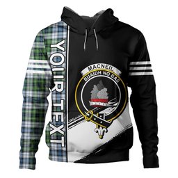 ScotsTee Shop Scottish MacNeil of Barra (MacNeil MacNeill) Paton Dress Ancient Clan Crest Tartan Hoodie Quarter Personalized