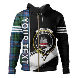 ScotsTee Shop Scottish MacNeil of Colonsay (MacNeil of Barra of Colonsay) (Highland Society of London) Ancient Clan Crest Tartan Hoodie Quarter Personalized
