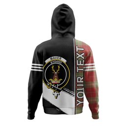 ScotsTee Shop Scottish Maver Weathered Clan Crest Tartan Hoodie Quarter Personalized