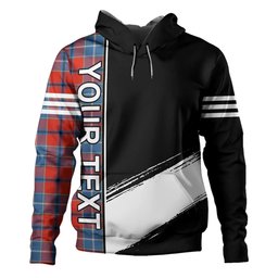 ScotsTee Shop Scottish Wishart Dress Ancient Clan Crest Tartan Hoodie Quarter Personalized