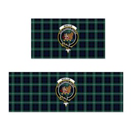 ScotsTee Shop Scottish Baillie of Polkemmet Modern Crest Tartan Kitchen Rug Sets