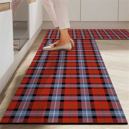 ScotsTee Shop Scottish Baillie of Polkemmet Red Ancient Crest Tartan Kitchen Rug Sets
