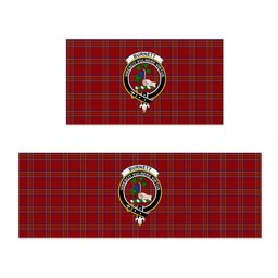 ScotsTee Shop Scottish Burnett of Leys Dress Crest Tartan Kitchen Rug Sets