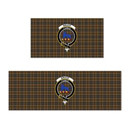 ScotsTee Shop Scottish Bruce of Kinnaird (Vivienne Westwood Design) Crest Tartan Kitchen Rug Sets