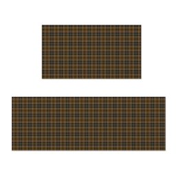 ScotsTee Shop Scottish Bruce of Kinnaird (Vivienne Westwood Design) Crest Tartan Kitchen Rug Sets