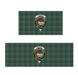 ScotsTee Shop Scottish Donald Lord of the Isles Hunting Modern Crest Tartan Kitchen Rug Sets