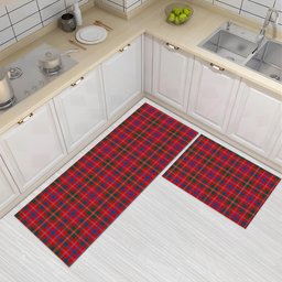 ScotsTee Shop Scottish Donald of Glenaladale Modern Crest Tartan Kitchen Rug Sets