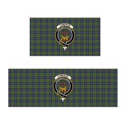 ScotsTee Shop Scottish Cameron of Lochiel Hunting Crest Tartan Kitchen Rug Sets