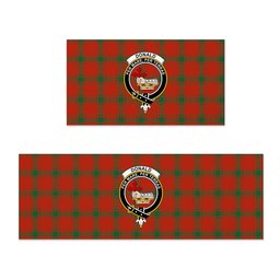 ScotsTee Shop Scottish Donald of the Isles Red Ancient Crest Tartan Kitchen Rug Sets