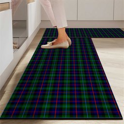 ScotsTee Shop Scottish Campbel of Cawdor Modern Crest Tartan Kitchen Rug Sets