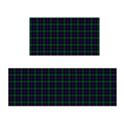 ScotsTee Shop Scottish Campbel of Cawdor Modern Crest Tartan Kitchen Rug Sets