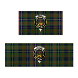 ScotsTee Shop Scottish Cameron of Lochiel Hunting Modern Crest Tartan Kitchen Rug Sets