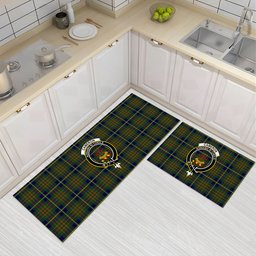ScotsTee Shop Scottish Cameron of Lochiel Hunting Modern Crest Tartan Kitchen Rug Sets