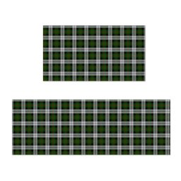 ScotsTee Shop Scottish Gunn Mrs Jane of Kirkhill House Wick Crest Tartan Kitchen Rug Sets