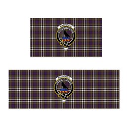 ScotsTee Shop Scottish MacDonell of Glengarry Dress Modern Crest Tartan Kitchen Rug Sets