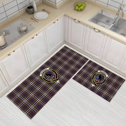 ScotsTee Shop Scottish MacDonell of Glengarry Dress Modern Crest Tartan Kitchen Rug Sets