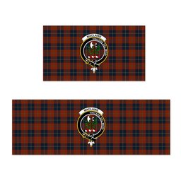 ScotsTee Shop Scottish Maclaine of Lochbuie Auld Sett Crest Tartan Kitchen Rug Sets