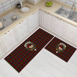 ScotsTee Shop Scottish MacDonald of Glengarry Full Dress Crest Tartan Kitchen Rug Sets