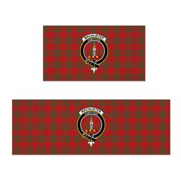 ScotsTee Shop Scottish MacAlister of Glenbarr Modern Crest Tartan Kitchen Rug Sets