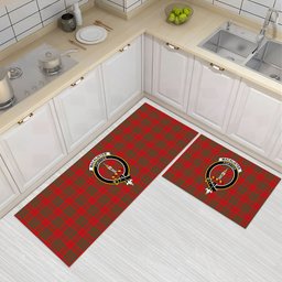 ScotsTee Shop Scottish MacAlister of Glenbarr Modern Crest Tartan Kitchen Rug Sets