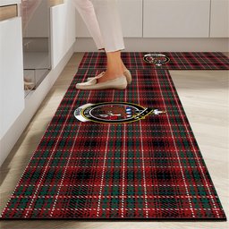 ScotsTee Shop Scottish Innes of Cowie Modern Crest Tartan Kitchen Rug Sets