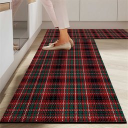 ScotsTee Shop Scottish Innes of Cowie Modern Crest Tartan Kitchen Rug Sets