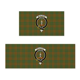 ScotsTee Shop Scottish McAlister of Glenbarr Hunting Modern Crest Tartan Kitchen Rug Sets