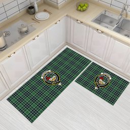 ScotsTee Shop Scottish McDonald Lord of the Isles Hunting Modern Crest Tartan Kitchen Rug Sets