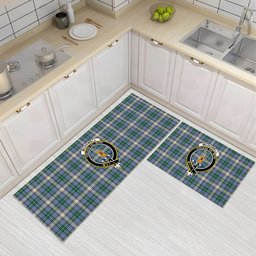 ScotsTee Shop Scottish McDowell Ancient Crest Tartan Kitchen Rug Sets