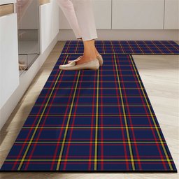 ScotsTee Shop Scottish McLaine of Lochbuie Hunting Modern Crest Tartan Kitchen Rug Sets