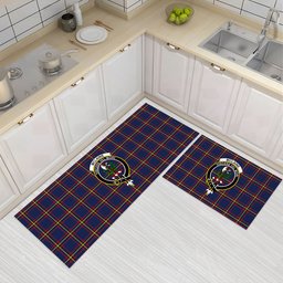 ScotsTee Shop Scottish McLaine of Lochbuie Hunting Modern Crest Tartan Kitchen Rug Sets